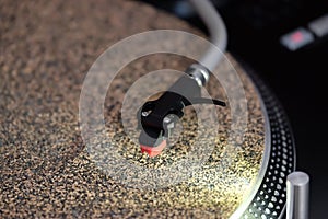 DJ Turntable with Cork Slipmat 2