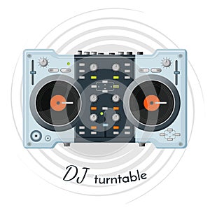 DJ turntable with lot of functions for music tune