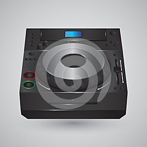 dj turntable. Vector illustration decorative design