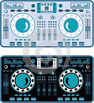 DJ Turntables Vector