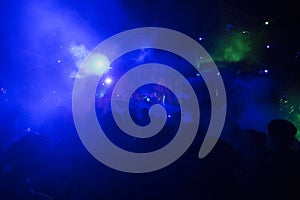 DJ Using Tuner Make Musics in Festival