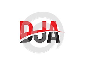 DJA Letter Initial Logo Design Vector Illustration