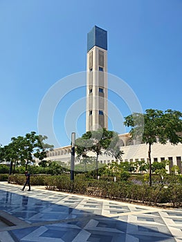 Djamaa Al-Djazair - Minarah Tower from the Outside Mosque