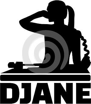 Djane silhouette