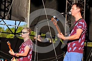 Django Django band performs at Dcode Festival