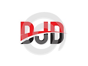 DJD Letter Initial Logo Design Vector Illustration