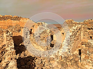 Djebel Baroun ruins in Taghit