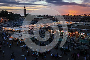 Djemaa el Fna square. Marrakesh. Morocco