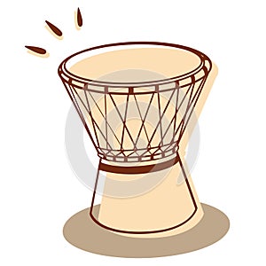 Djembe isolated