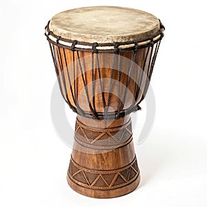 Djembe isolated on white background