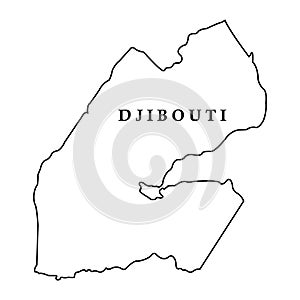 Djibouti country map