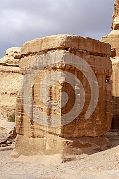 Djinn blocks in Petra, Jordan