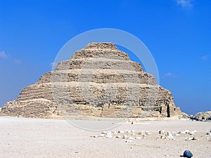 Djoser`s pyramid in Saqqara, Egypt