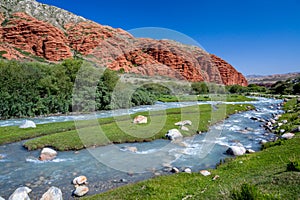 Djuku river in Tien Shan, Kyrgyzstan