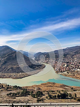 Djvari view on Mtskheta town