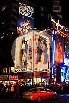 DKNY Jeans billboard Ashley Greene model