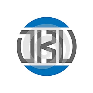DKV letter logo design on white background. DKV creative initials circle logo concept.