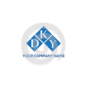 DKY letter logo design on WHITE background. DKY creative initials letter logo concept. DKY letter design.DKY letter logo design on