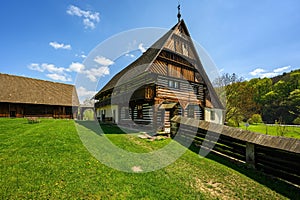 The Dlaskuv statek Farm - old timbered building typical for Jizera region