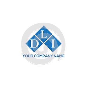 DLI letter logo design on WHITE background. DLI creative initials letter logo concept. DLI letter design.DLI letter logo design on