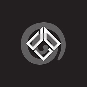 DLO letter logo design on black background. DLO creative initials letter logo concept. DLO letter design