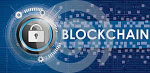 DLock Circuit Board Banner Data Blockchain