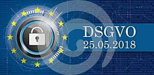 DLock DSGVO Circuit Board Banner Data