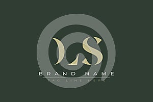 DLS abstract letter logo design