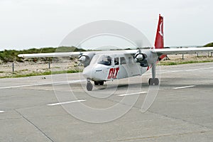 DLT Airplane at Helgoland Airport