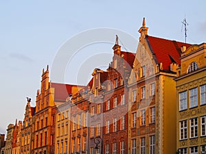 Dlugi Targ Street in Gdansk, Poland