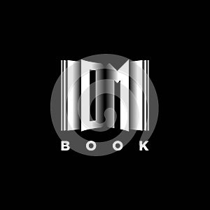 DM Monogram Book Shape Style