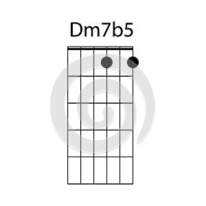 Dm7b5 guitar chord icon