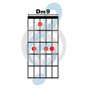 Dm9 guitar chord icon