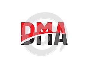 DMA Letter Initial Logo Design Vector Illustration