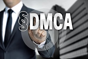 DMCA is shown by businessman