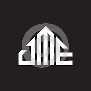 DME letter logo design on black background. DME creative initials letter logo concept. DME letter design