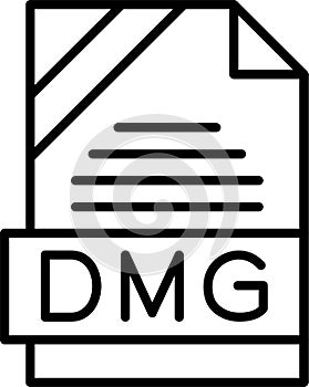 DMG Outline Vector Icon