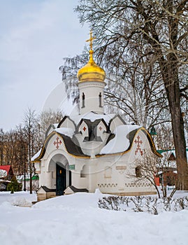 Dmitrov, Russia. Chapel Boris and Gleb Monastery for mans, 12th century built