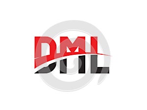 DML Letter Initial Logo Design Vector Illustration