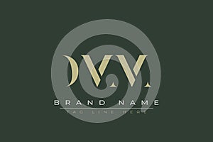 DMM abstract letter logo design