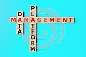 DMP, data management platform crossword concept