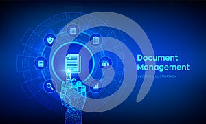 DMS. Document Management Data System. Corporate data management system. Privacy data protection. Business Internet Technology