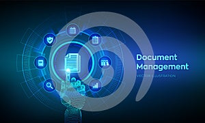 DMS. Document Management Data System. Corporate data management system. Privacy data protection. Business Internet Technology