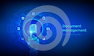 DMS. Document Management Data System. Corporate data management system. Privacy data protection. Business Internet Technology