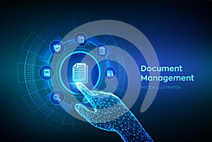 DMS. Document Management Data System. Corporate data management system. Privacy data protection. Business Internet Technology