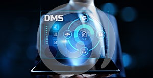 DMS Document management system business technology concept