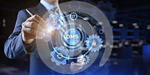 DMS Document management system business technology concept