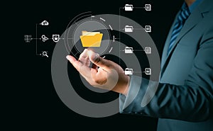 DMS, Document security concept. Document management system, Data encryption.