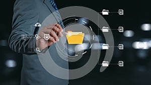 DMS, Document security concept. Document management system, Data encryption. Online documentation database