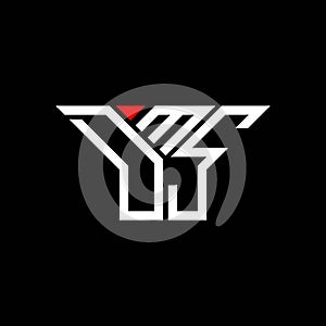 DMS letter logo creative design with vector graphic, DMS